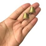 Terminal Colagem C/ Furo 14x18mm Ouro Velho - 1 Und - Imagem 2