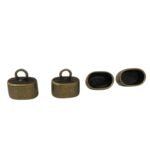 Terminal Colagem Liso 8x12mm Ouro Velho - 1 Und