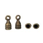 Terminal Colagem Trabalhado 6x13mm Ouro Velho - 1 Und