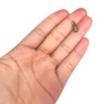 Terminal Colagem Trabalhado 6x13mm Ouro Velho - 1 Und - Imagem 2