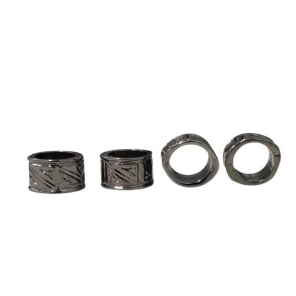 Entremeio Trabalhado 10mm Grafite - 1 Und