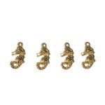 Pingente Cavalo Marinho 27mm Dourado Exclusivo - 1 Und