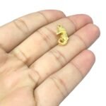 Pingente Cavalo Marinho 27mm Dourado Exclusivo - 1 Und - Imagem 3