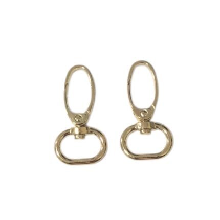 Fecho Mosquetão 4x1,6cm Dourado - 1 Und