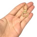 Fecho Mosquetão 4x1,6cm Dourado - 1 Und - Imagem 2