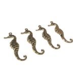 Pingente Cavalo Marinho 40mm Dourado - 1 Und - Imagem 4