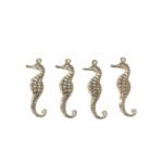 Pingente Cavalo Marinho 40mm Dourado - 1 Und