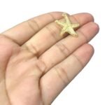 Pingente Estrela Do Mar 25mm Dourado - 1 Und - Imagem 3