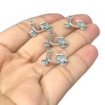 Pingente Lambreta 13mm Níquel - 20 Gramas - Imagem 3