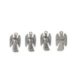 Pingente Anjo Samuel 19mm Níquel - 20 Gramas