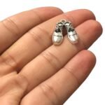 Pingente Sapatinha 20mm Níquel - 20 Gramas - Imagem 3