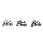 Pingente Moto 13mm Níquel - 20 Gramas