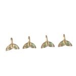 Pingente Calda Baleia 17mm Dourado - 1 Und - Imagem 4