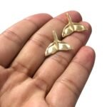 Pingente Calda Baleia 17mm Dourado - 1 Und - Imagem 3