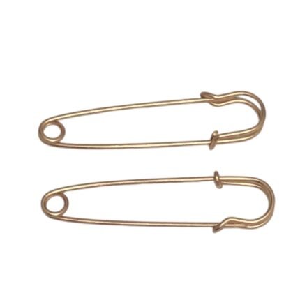 Alfinete Segurança 65mm Liso Dourado - 1 Und
