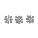 Broche Termocolante Flor 26x26mm Cristal Acrílico – 1 Und