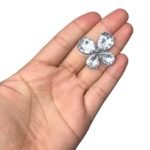 Broche Termocolante Borboleta 30x31mm Cristal Acrílico - 1 Und - Imagem 2