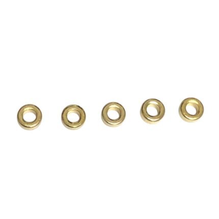 Entremeio Abs Redondo 8mm Dourado Exclusivo - 1 Und