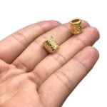 Entremeio Trabalhado 8x10mm Dourado Exclusivo - 1 Und - Imagem 3