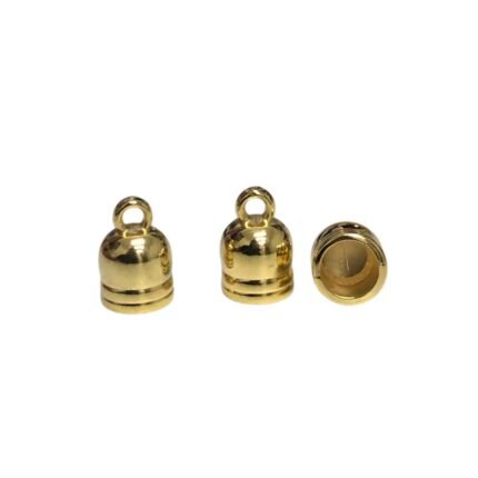 Terminal Colagem Abs 6x12mm Dourado Exclusivo - 1 Und