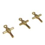 Pingente Cruz Abs 22mm Dourado Exclusivo - 1 Und - Imagem 4
