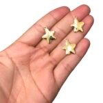 Pingente Abs Estrela 17mm Dourado Exclusivo - 1 Und - Imagem 2