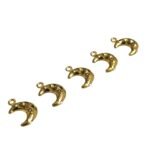 Pingente Abs Lua Trabalhado 15mm Dourado Exclusivo - 1 Und - Imagem 4