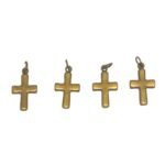 Pingente Cruz C/ Argola 19mm Ouro Velho - 1 Und