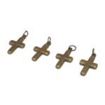 Pingente Cruz C/ Argola 19mm Ouro Velho - 1 Und - Imagem 4