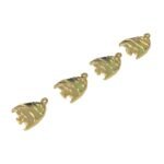 Pingente Peixe 14mm Dourado Exclusivo - 1 Und