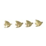 Pingente Peixe 14mm Dourado Exclusivo - 1 Und - Imagem 4