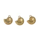 Pingente Caracol 16mm Dourado - 1 Und - Imagem 4