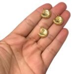 Pingente Caracol 16mm Dourado - 1 Und - Imagem 2