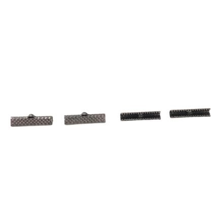 Terminal P/ Couro 6x25mm Grafite - 1 Und