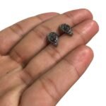 Base Brinco Gota 12mm Grafite - 6 Pares - Imagem 3