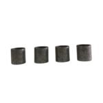 Tubo Riscado 9x10mm Grafite - 4 Unds