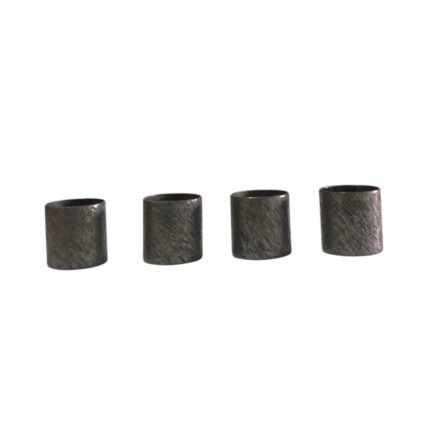 Tubo Riscado 9x10mm Grafite - 4 Unds