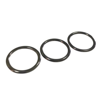 Argola Zamac 30mm Grafite - 1 Und