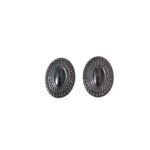 Base Brinco Oval 15mm Grafite - 5 Pares - Imagem 4