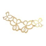 Entremeio Vazado 13,5cm Dourado– 1 Und