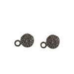 Base Brinco Redondo 8mm Grafite - 3 Pares - Imagem 4