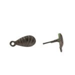Base Brinco Gota Trabalhado 15mm Grafite – 5 Pares