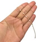 Corrente Trabalhado C/ Bola 4mm Dourado Exclusivo – Metro - Imagem 2