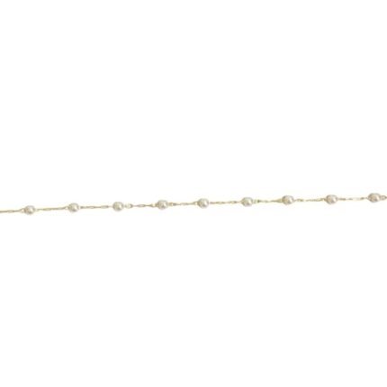 Corrente Trabalhado C/ Bola 4mm Dourado Exclusivo – Metro