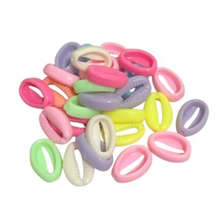 Conta Entremeio Infantil Búzio 20mm Resina - 20 Gramas