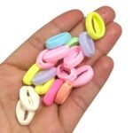 Conta Entremeio Infantil Búzio 20mm Resina - 20 Gramas - Imagem 2