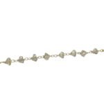 Corrente Trabalhado C/ Cristal 3mm Dourado Exclusivo – Metro - Imagem 3