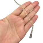 Corrente Trabalhado C/ Cristal 3mm Dourado Exclusivo – Metro - Imagem 4