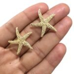 Base Brinco Estrela Do Mar 24mm Dourado - 1 Par - Imagem 4