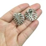 Broche Folha Costela Adão 25mm Níquel - 1 Und - Imagem 4